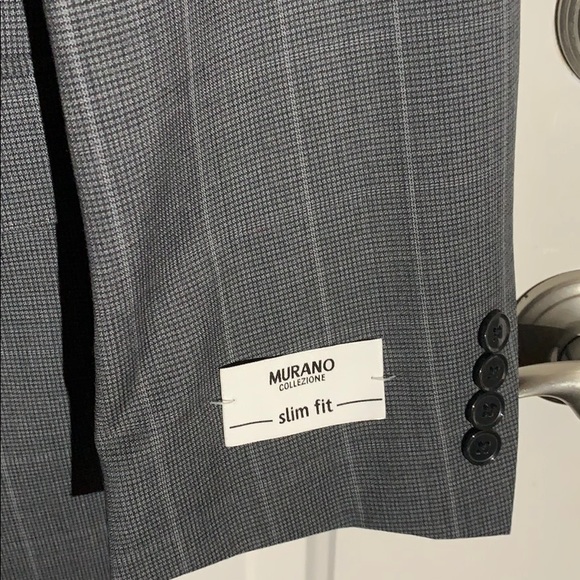 Murano Collezione Gray 100% Wool Slim Fit Suit - Picture 4 of 13